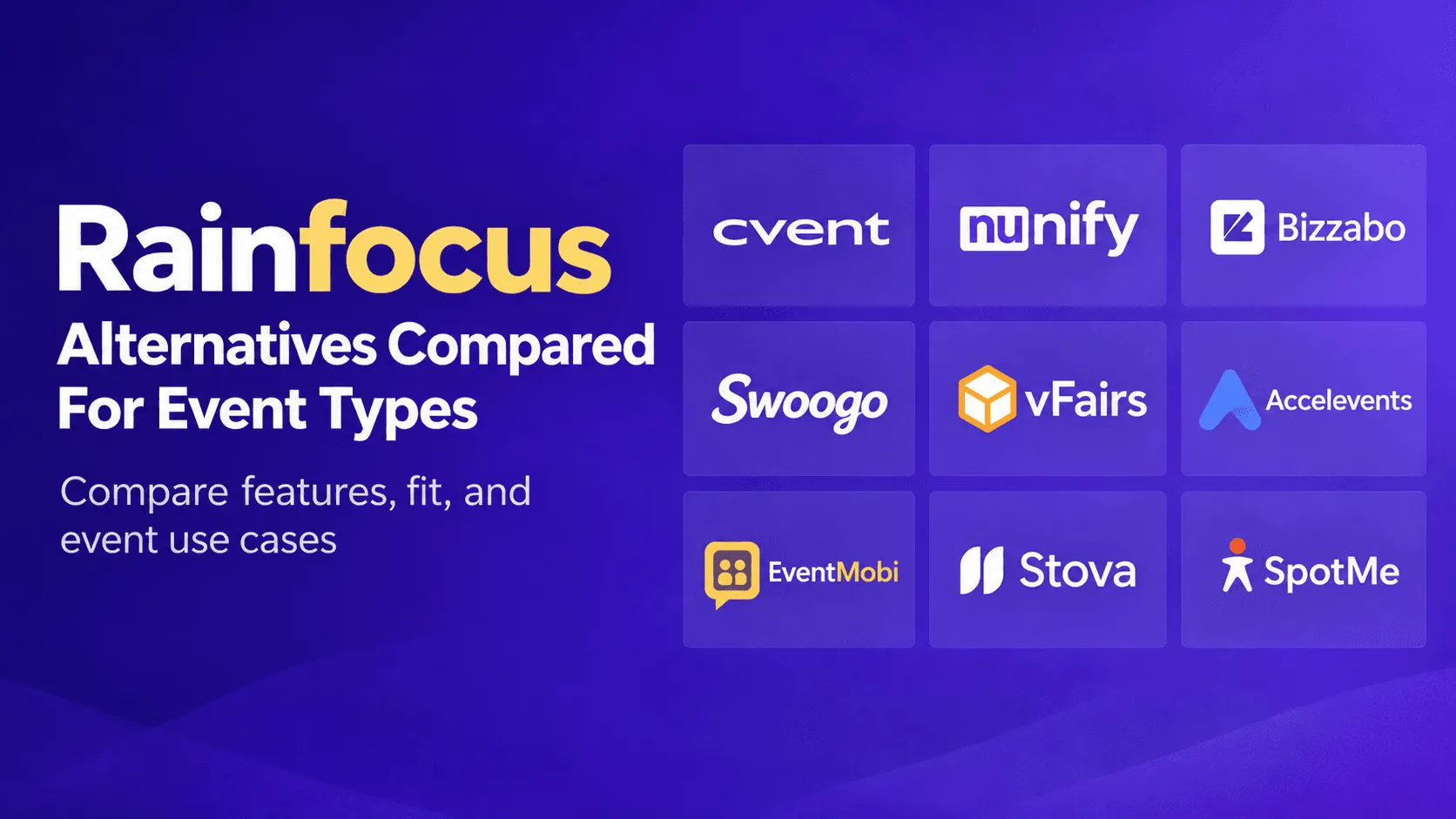 Rainfocus-alternatives